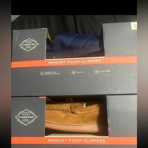 COPY - 1 pair St Johns Bay memory foam house shoes $14 both pair $20! a  $70 va…